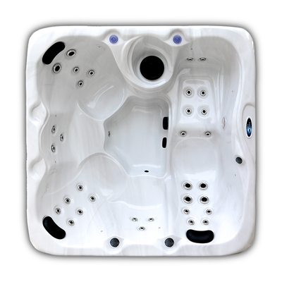 Personen-Acrylbadewanne des Landhaus-Garten-5 außerhalb der Strudel-Badekurort-im Freien heißen Wanne