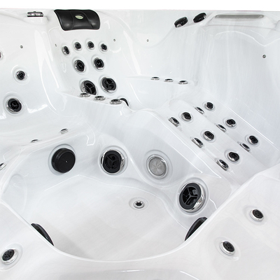 6 Personen-Acrylstrudel-hydromassage-Badewannen-Badekurort-im Freien heiße Wannen